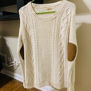 Very cute and trendy sweater with elbow patches!